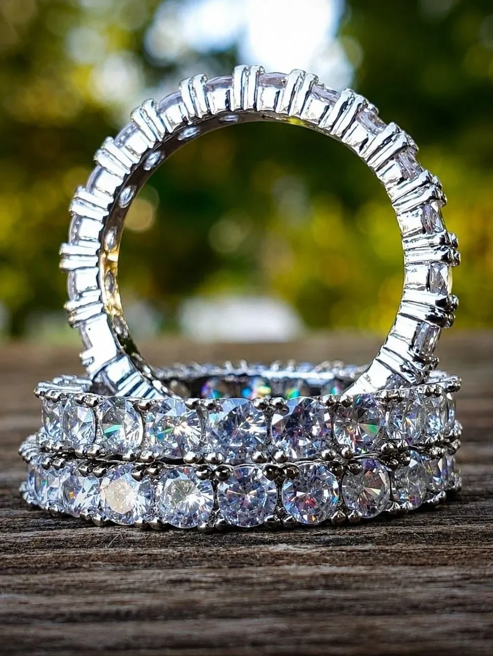 Iced Out Eternity Hip Hop Ring